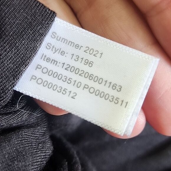 Marine Layer Lexi Daytime Ribbed Midi Tank Dress Black Large - Picture 7 of 7